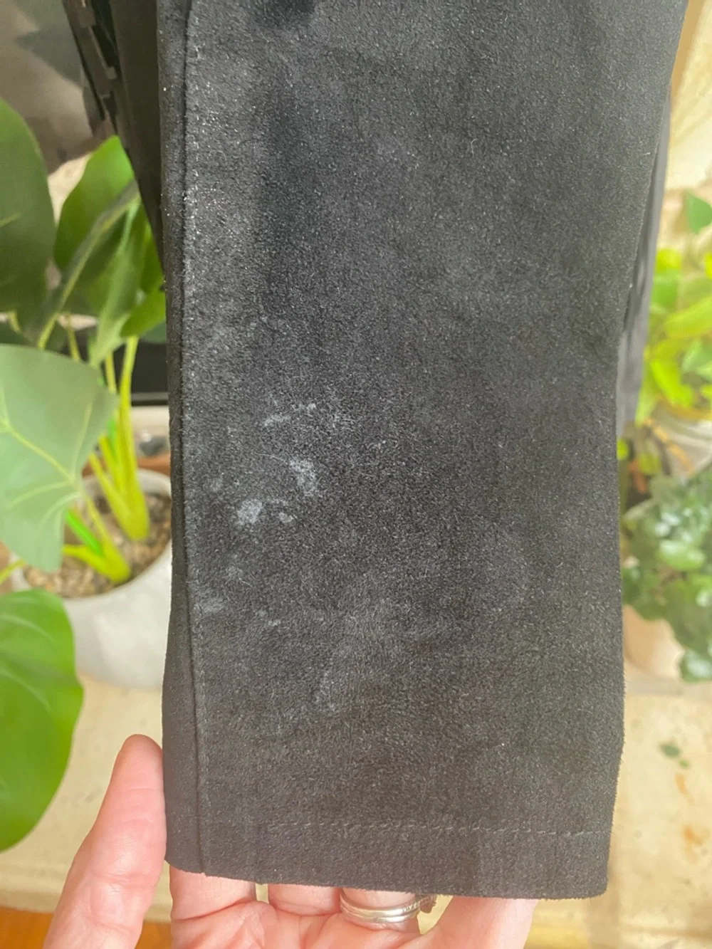 Reformation Fringe Suede Leather Jacket Black Western Boho Women’s S - Picture 13 of 13